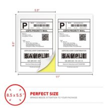 FHS Laser Shipping Labels - White